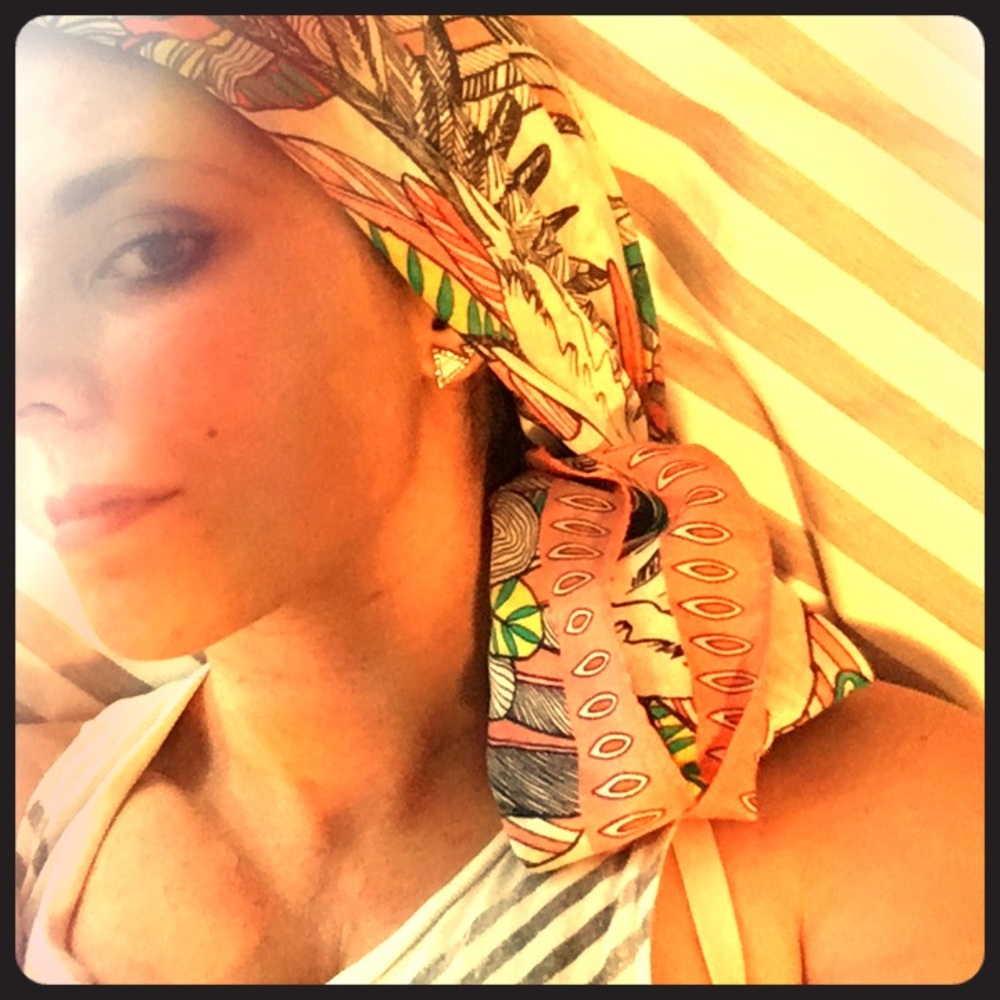 Women's large Scarf and head wrap